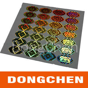 2 Layers Anti-Counterfeiting Holographic Sticker