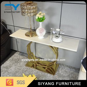 European Design Luxury Golden Hotel Side Console Table