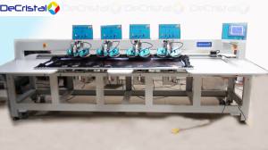 Automatic Multi-Head Hot Fix Rhinestone Machine for Garments, Dress